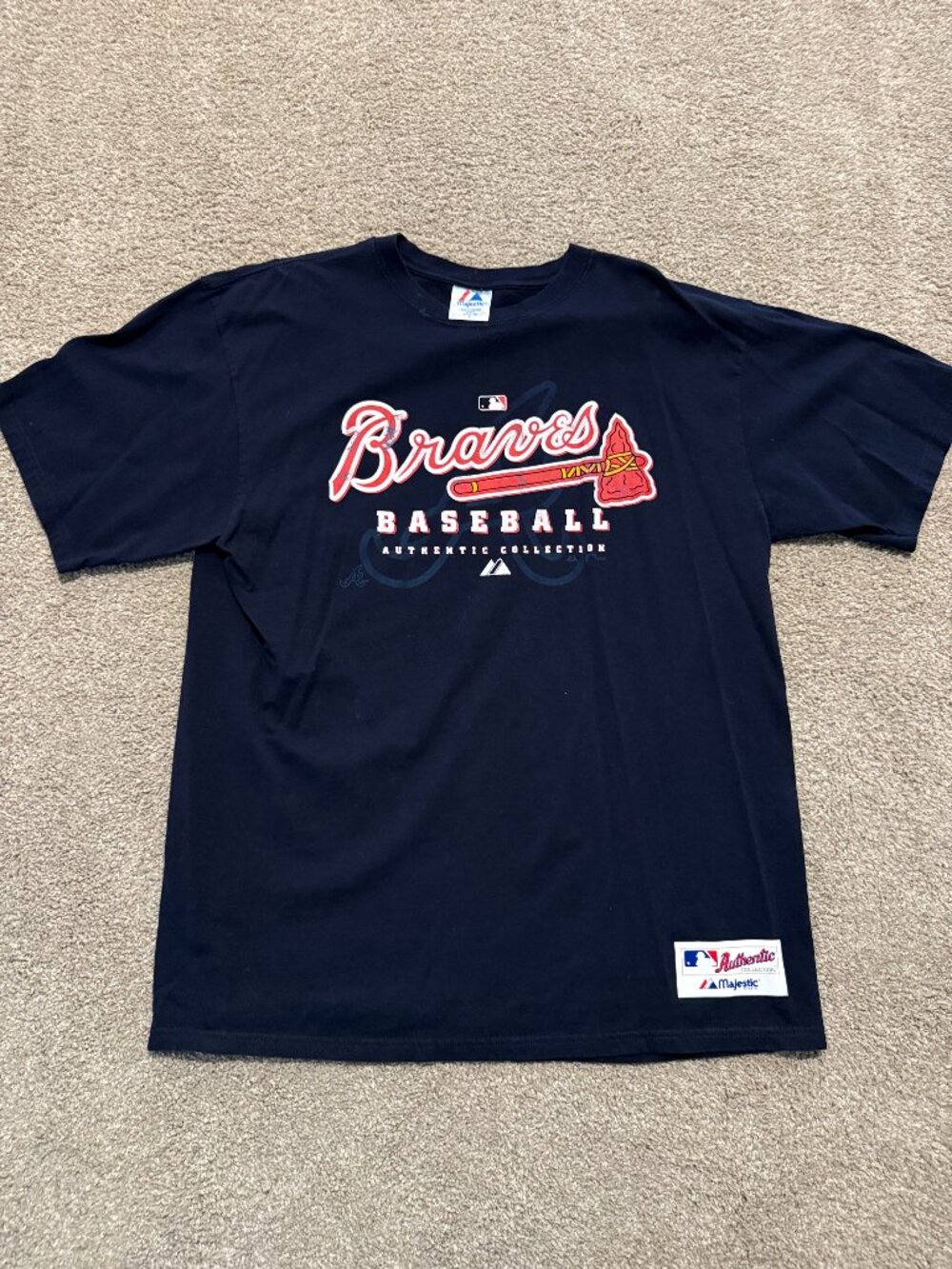 Braves Baseball Authentic Collection Lg Men's Jersey